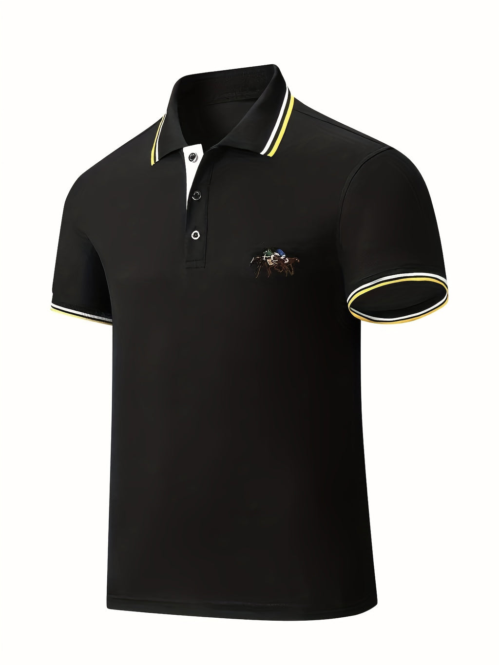 Plus Size Men'S Polo Shirts, Loose Elastic Comfortable Causal Short Sleeve for Business Formal Occasions Gifts