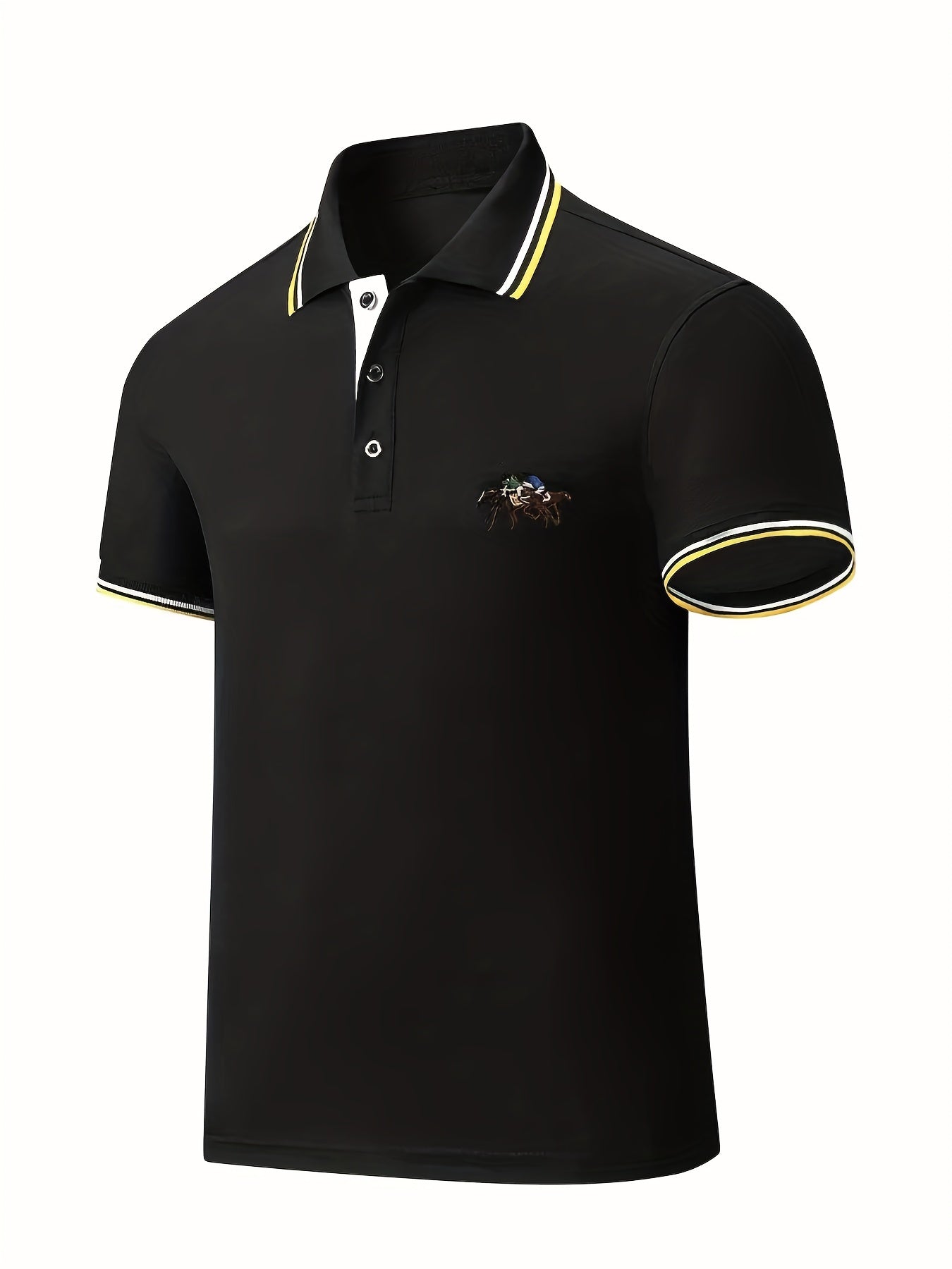 Plus Size Men'S Polo Shirts, Loose Elastic Comfortable Causal Short Sleeve for Business Formal Occasions Gifts