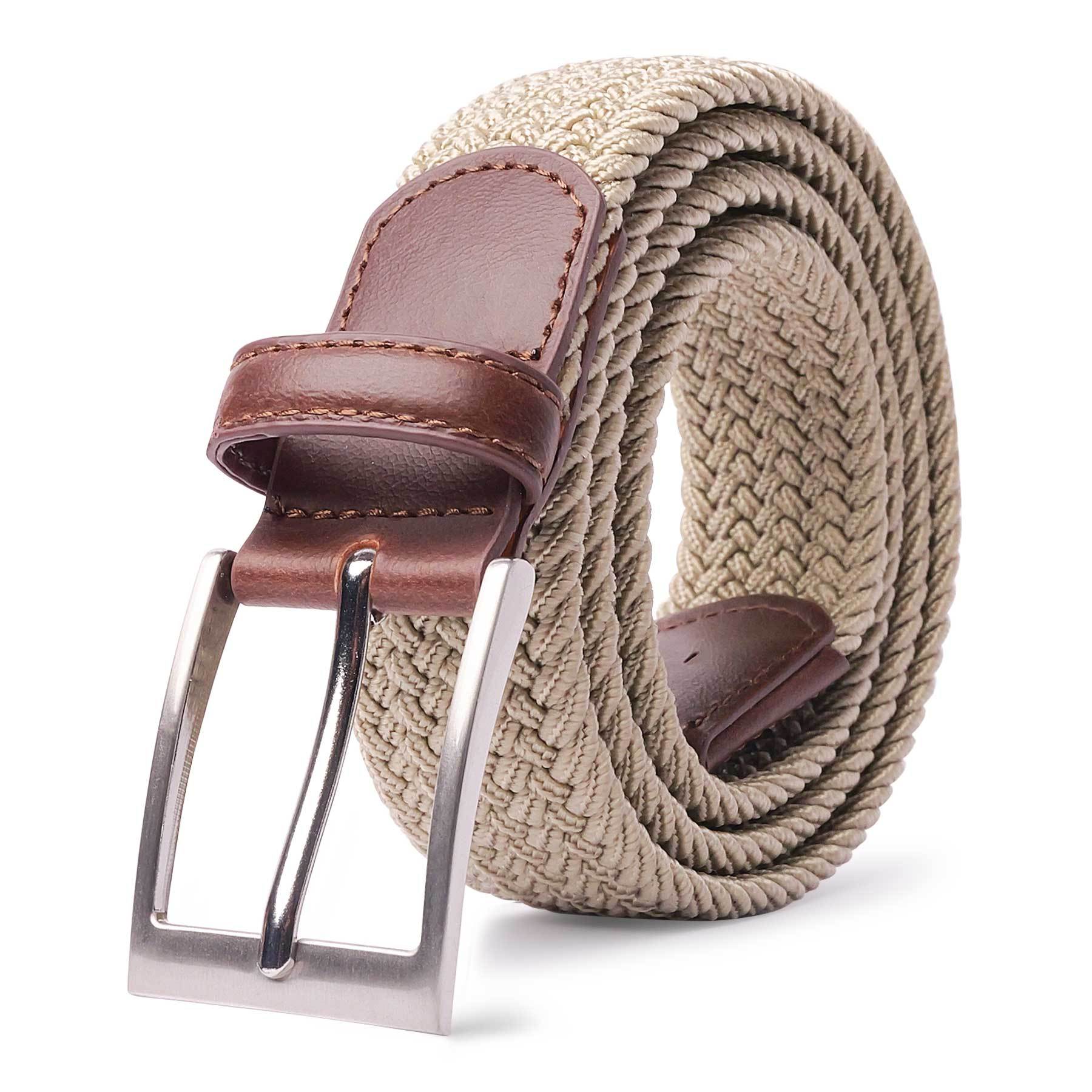 Woven Stretch Belts Made of Braided Elastic for Men And Women, Suitable for Casual Pants, Jeans, And Golf Shirts