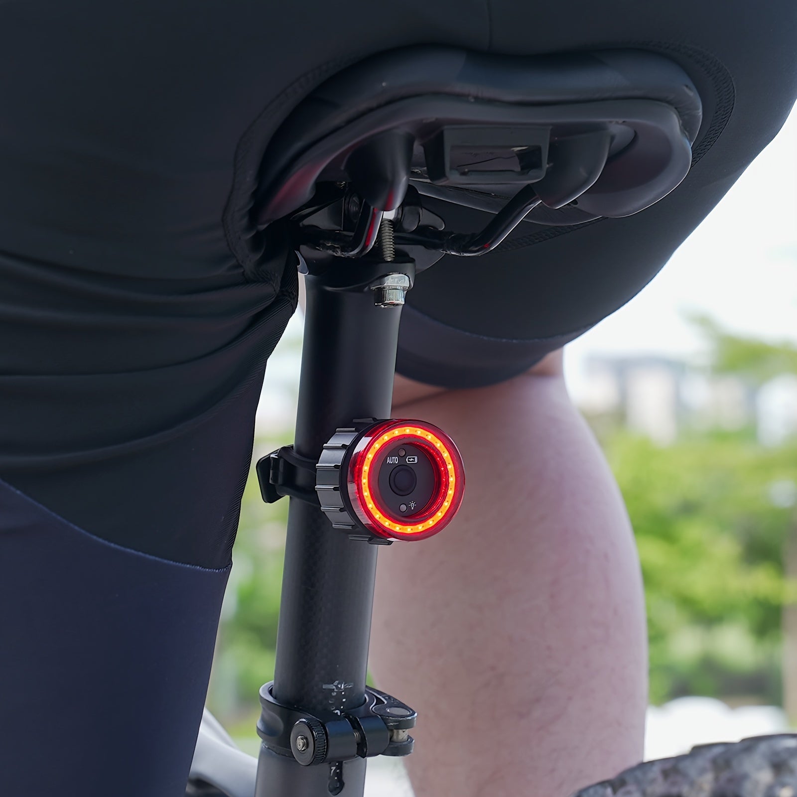 TWOOC Smart Bike Rear Light, Auto Start Stop Brake Sensing LED Charging Cycling Smart Bicycle Taillight