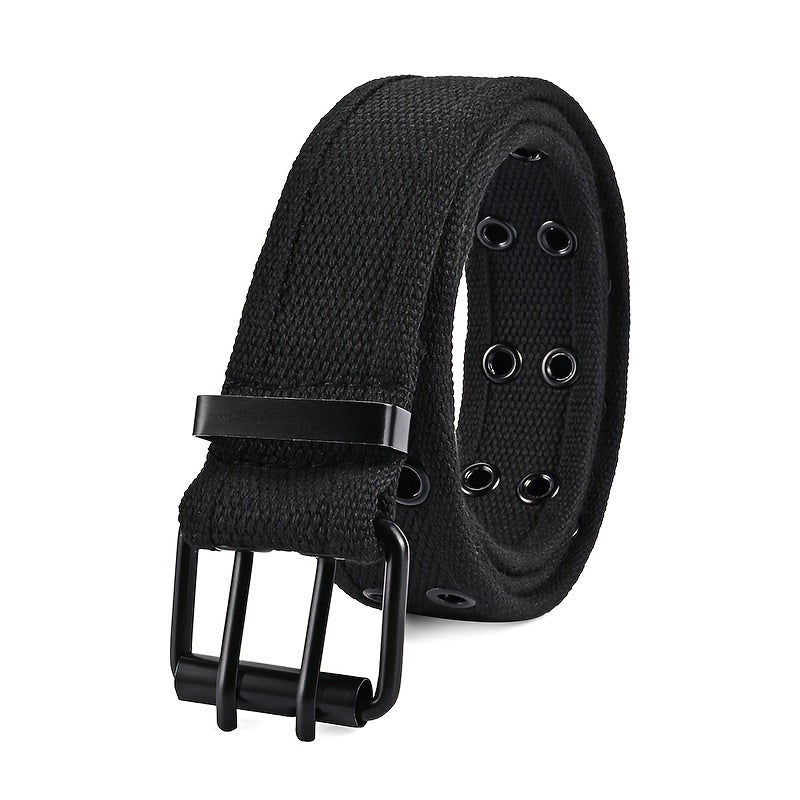 Unisex geflochtener Gürtel mit Dornschließe aus Metall, perfekt für legere, sportliche oder Business-Looks, ideal zu Jeans und Hosen