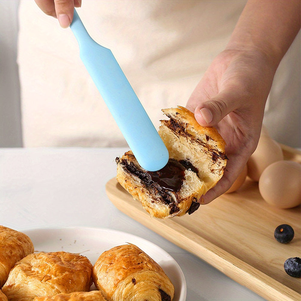 1pc, Silicone Jar Spatula, Non-Stick Icing Spatula, Food Grade Silicone, Heat Resistant, Baking Tools, Kitchen Gadgets, Kitchen Accessories
