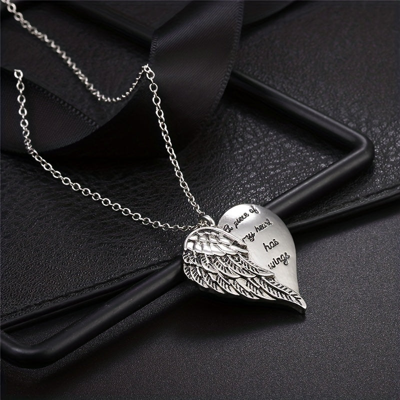 New Heart-shaped Fashion Creative Love Wings Pendant Angel Wings Necklace