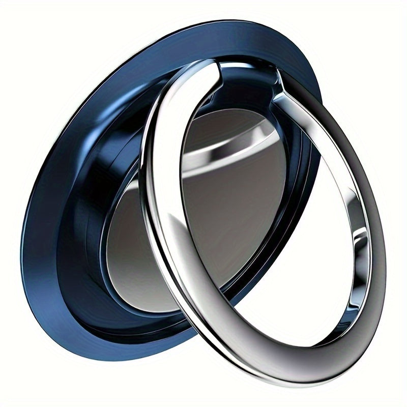 360 Degree Rotating Universal Finger Ring Holder Stand with Magnetic Mount and Phone Back Sticker Pad Bracket for Mobile Phone Car