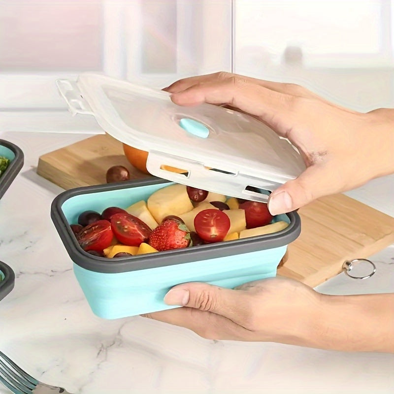 Collapsible Silicone Food Storage Containers - Microwave, Freezer & Dishwasher Safe Lunch Box with Stackable Meal Prep Containers Suitable for Leftovers, -the- Meals