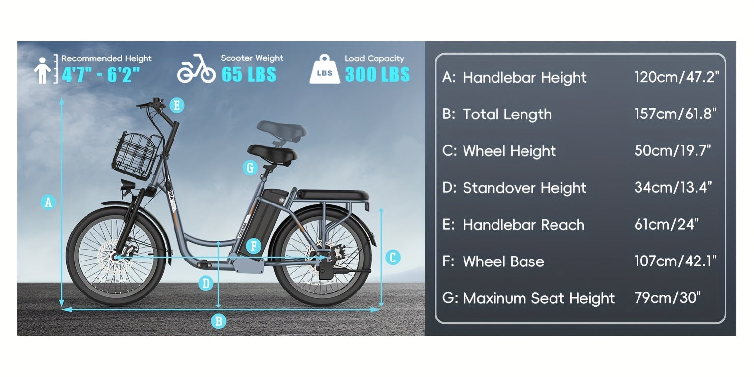 [Electric Scooter, 500W] 500W Electric Scooter, 48V Removable Lithium Battery, Max Range 25 Miles, 20MPH with Seat, with Basket, with Rear Seat, Rear Seat Max Load 110lbs, Shock Absorption, Christmas and New Year Birthday Gif