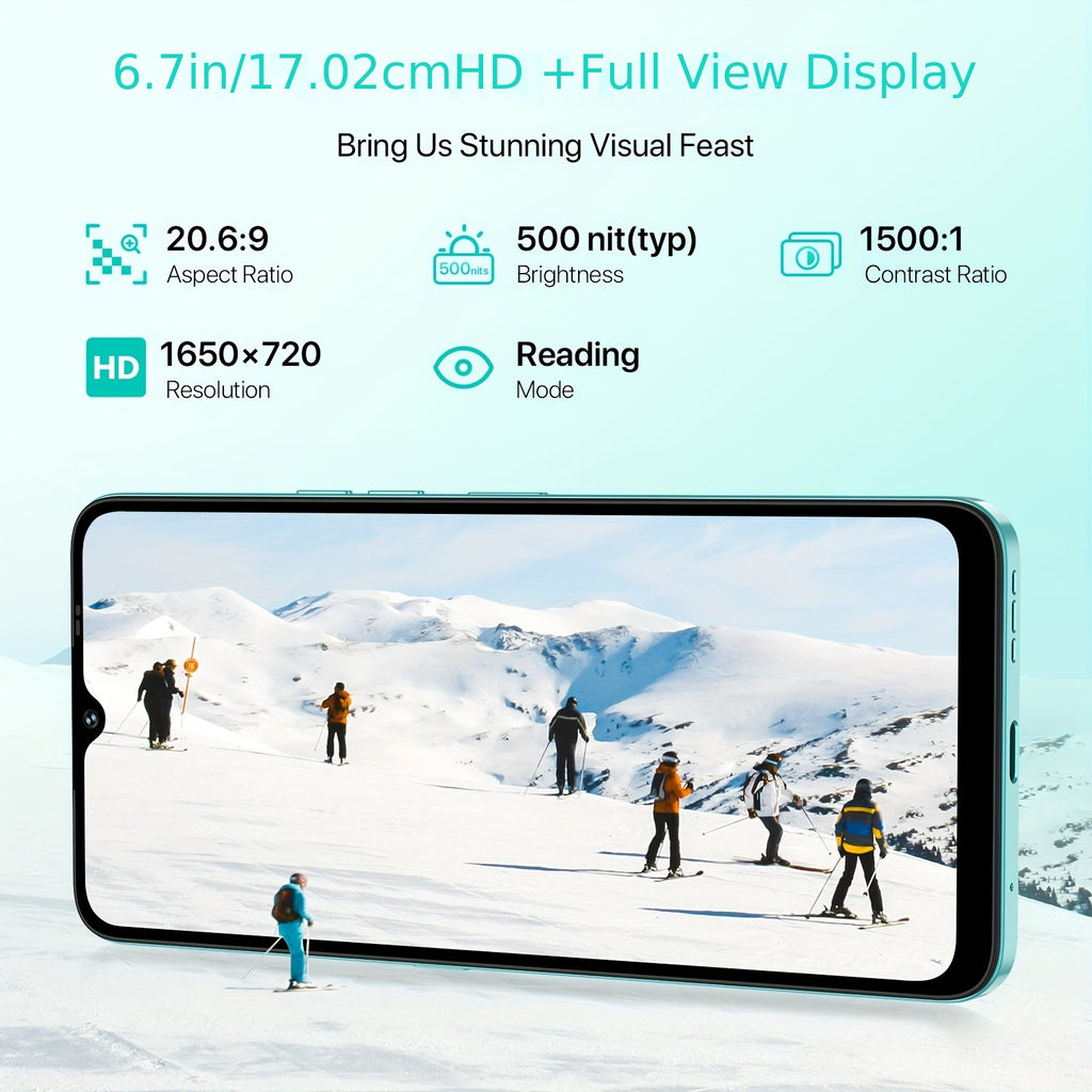 UMIDIGI A15C 8GB RAM+128GB ROM Android 13 NFC Unlocked Cell Phone 48MP Ultra-Clear AI Camera Mobile Phone 5000mAh Battery Smartphone 6.7" HD Full View Display Dual Unlock Phone.