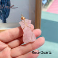 1pc, Natural Quartz Crystal Goddess Pendant Necklace - Perfect Gift for Women, Brides, and Engagements