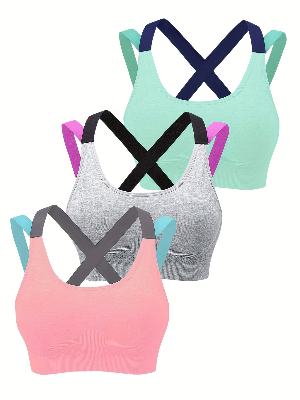 Summer Outer Wear Beautiful Back No Steel Ring Vest Type Sleep Sports Underwear Female Yoga Running Fitness Sports Bra Thin