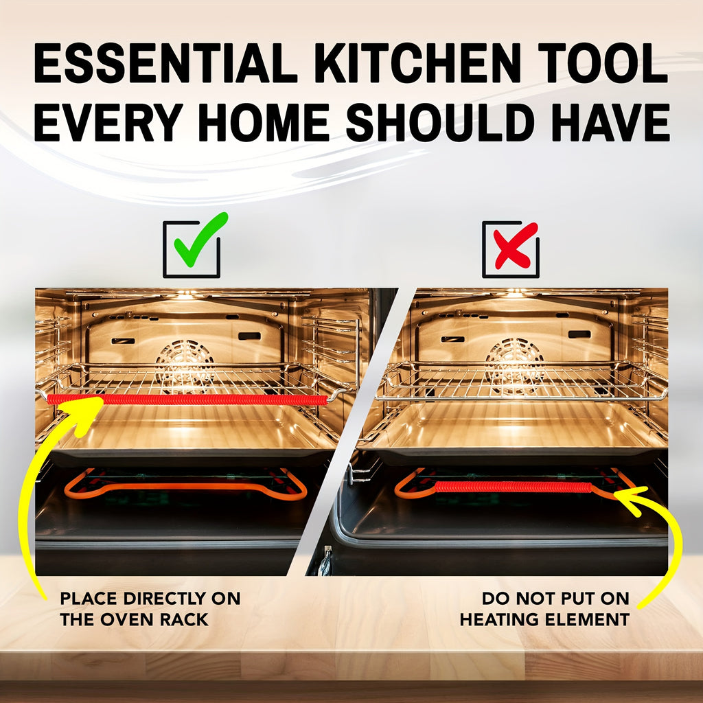 (2pc) Heat Resistant Oven Rack Shields - 14in Long Silicone Protectors Prevent Burns and Protect Food Grade Oven Racks