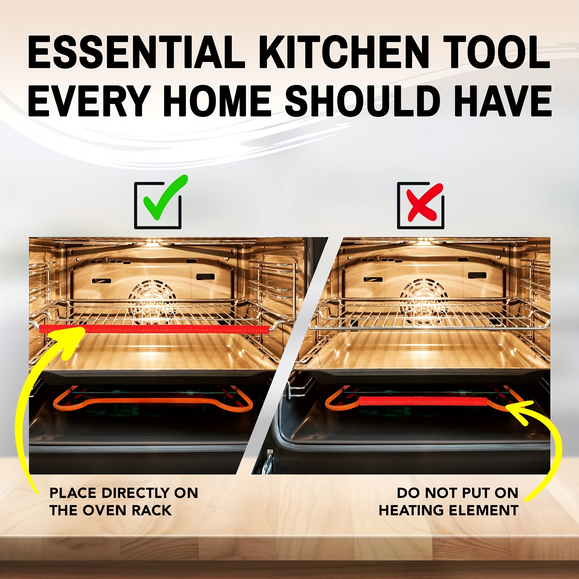 (2pc) Heat Resistant Oven Rack Shields - 14in Long Silicone Protectors Prevent Burns and Protect Food Grade Oven Racks