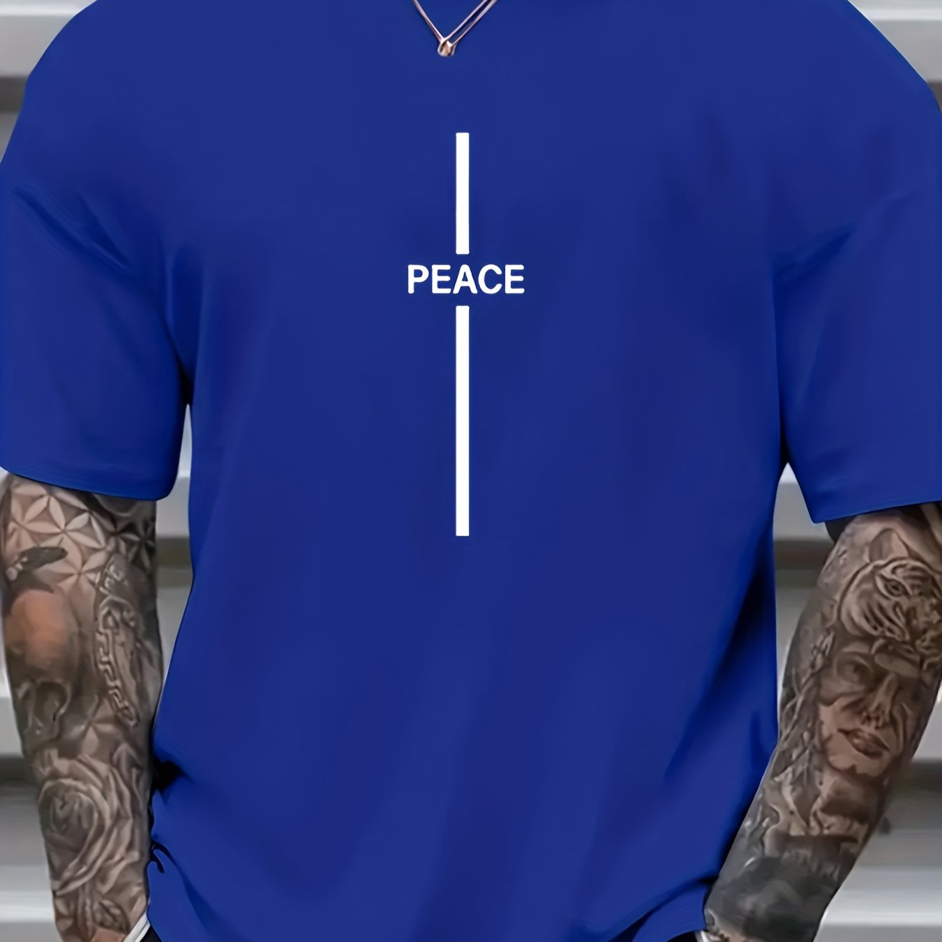 Plus Size Men's Trendy Cross Graphic Tees, Comfy Stretch Breathable T-shirts For Summer, Oversized Loose Men's Clothings