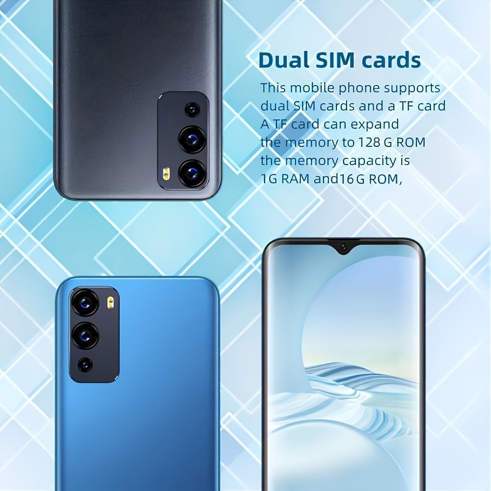 6.52-inch Dual Card Smartphone with 1GB RAM, 16GB ROM, Full Band 3G, and 3500mAh Battery - Includes US Charger