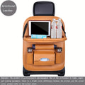 Upgrade Your Car With This Luxury PU Leather Storage Bag And Tray - Perfect For Snacks And Toys!