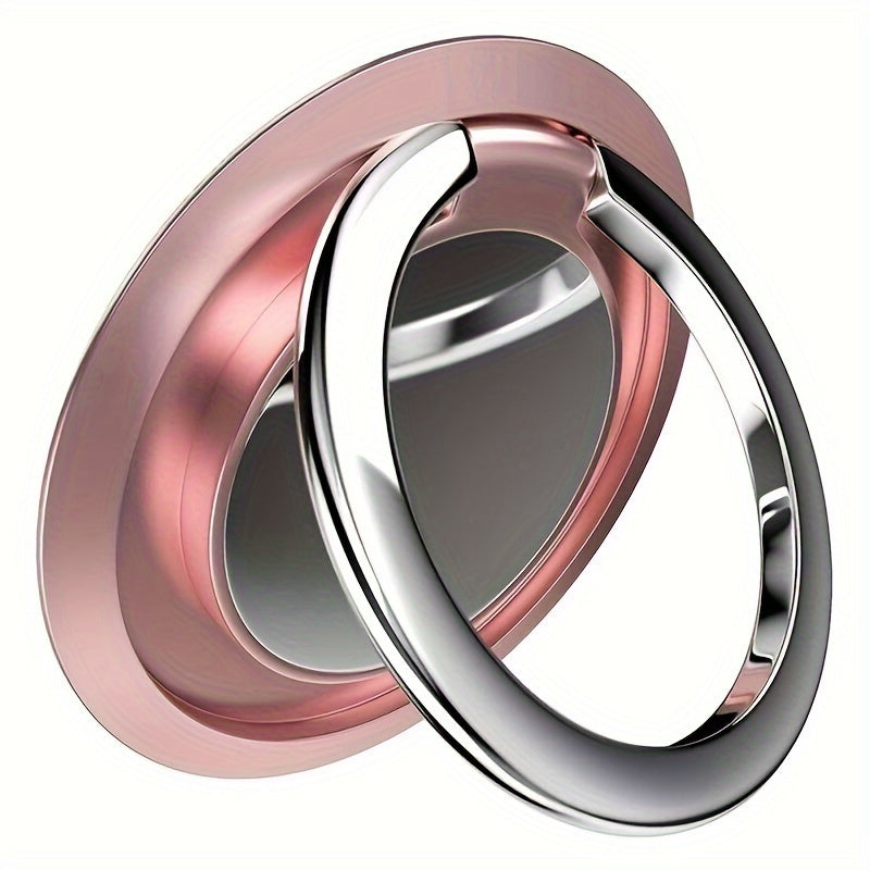 360 Degree Rotating Universal Finger Ring Holder Stand with Magnetic Mount and Phone Back Sticker Pad Bracket for Mobile Phone Car